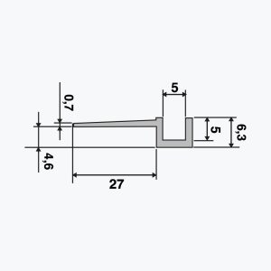 TEMPOLISTEL® A107 Profilé joint creux - Image 2