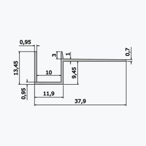 TEMPOLISTEL® A108 Profilé joint creux - Image 2