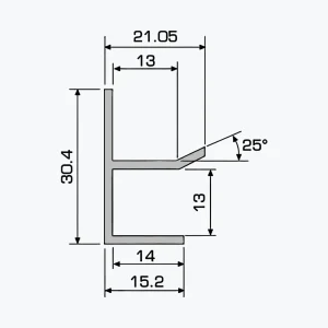 TEMPOLISTEL® A115 Profilé U plaque de plâtre - Image 2