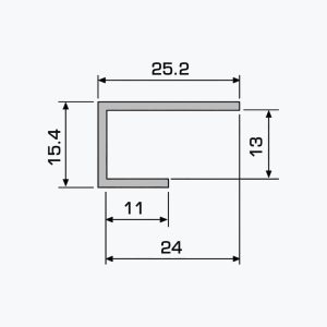 TEMPOLISTEL® A116 Profilé U plaque de plâtre - Image 2