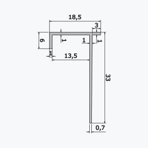 TEMPOLISTEL® A118 Profilé plaque de plâtre - Image 2