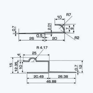 TEMPOLISTEL® A122 Joint de dilatation pour faux-plafond - Image 2