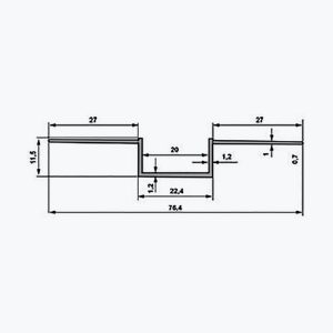 TEMPOLISTEL® A136 Profilé joint creux - Image 2