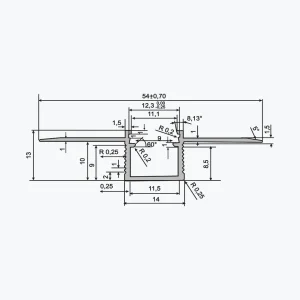 TEMPOLISTEL® A137 Profilé à led plat - Image 2