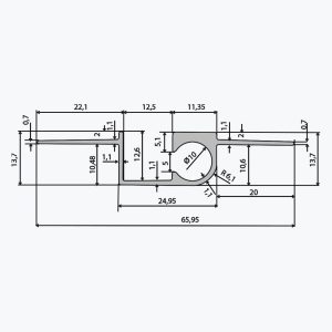 TEMPOLISTEL® B109 Profilé cimaise pour cloison - Image 2