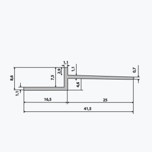 TEMPOLISTEL® B111 Profilé joint creux cintrable - Image 3