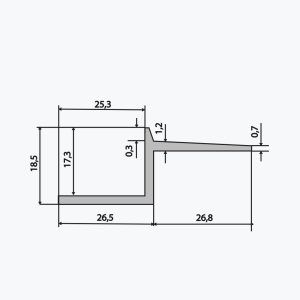 TEMPOLISTEL® B114 Profilé joint creux - Image 2